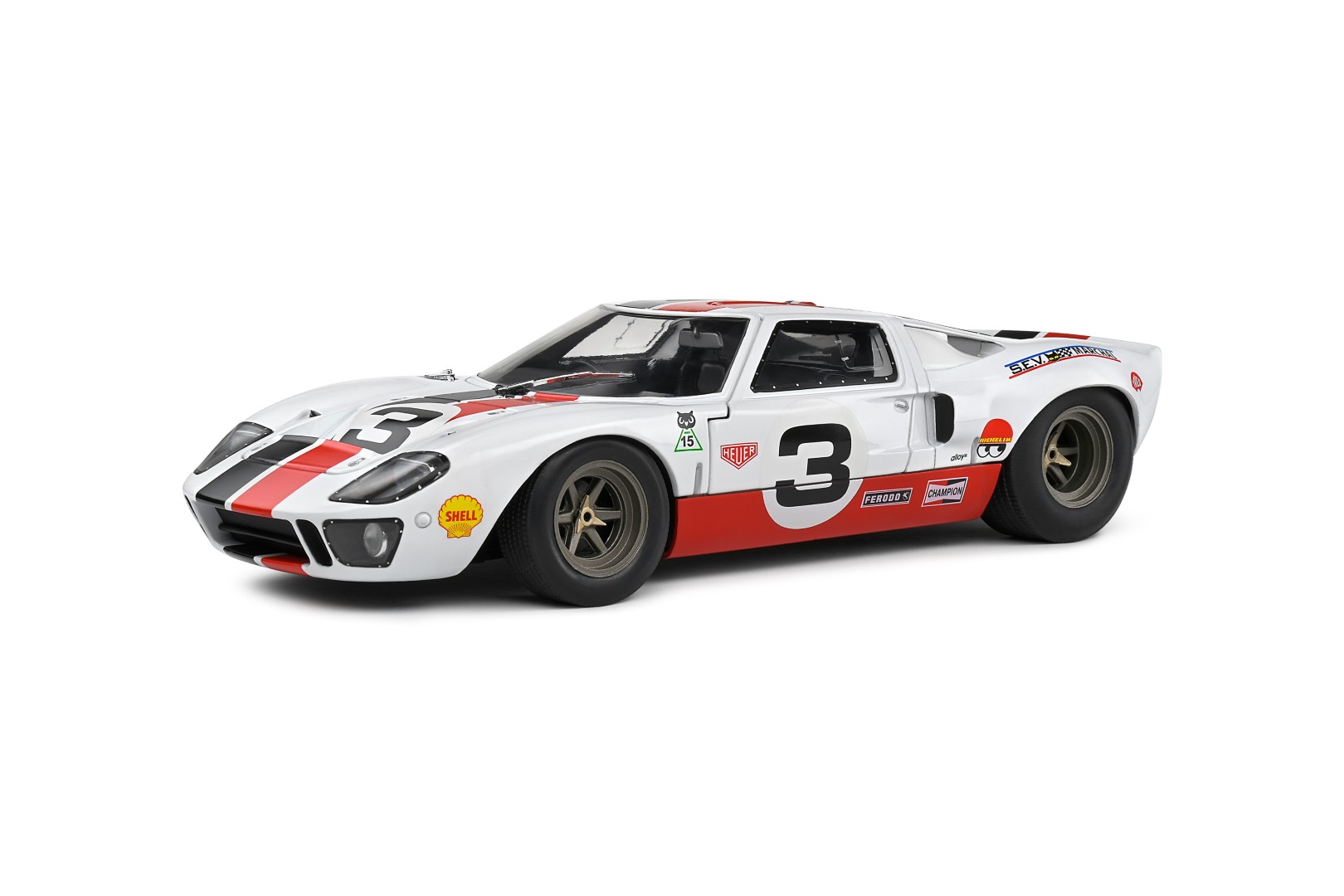1:18 FORD GT40 MK.1 ERIC DEAN DESIGN WHITE 2015 - SOLIDO - S1803010