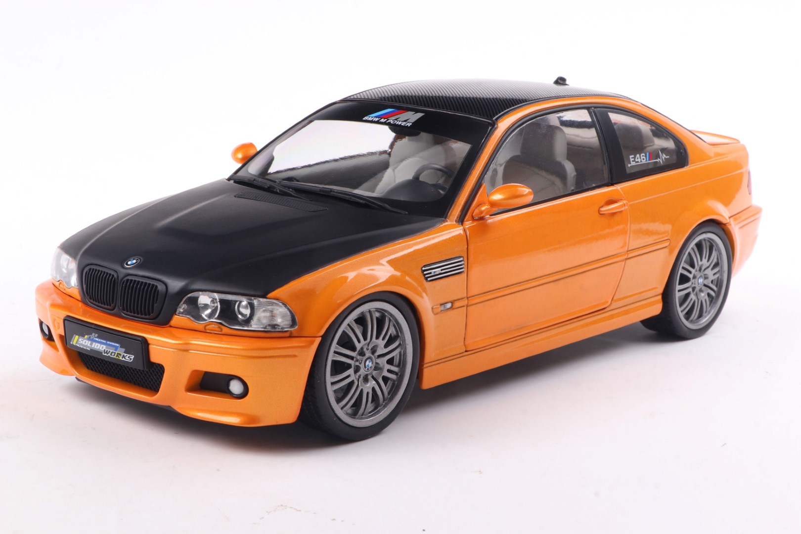 1:18 BMW E46 M3 COUPE SOLIDO WORKS ORANGE 2000 - SOLIDO - S1806509