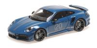 1:18 PORSCHE 911 (992) TURBO S COUPE SPORT DESIGN - 2021 - BLUE WITH OPENINGS - MINICHAMPS - 113069073