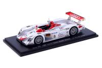 1:43 Audi R8 Joest #8 ‘Biela/Kristensen/Pirro’ WINNER Le Mans 2000 - SPARK - 43LM00