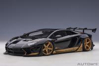1:18 Liberty Walk LB-Works Lamborghini Aventador Limited Edition (Black with Gold accents) - AUTOART - 79184
