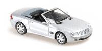1:43 MERCEDES BENZ SL CLASS (R230) - 2001 - SILVER - MINICHAMPS - 940031030