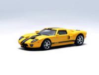 1:64 FORD GT 2004 YELLOW/BLACK STRIPE - AUTOART - AA-20352