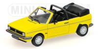 1:43 VW GOLF CABRIO 1980 YELLOW - MINICHAMPS - 400055130
