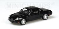 1:43 FORD THUNDERBIRD BLACK 2002 - MINICHAMPS - 400082131