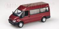 1:43 FORD TRANSIT BUS 2000 RED METALLIC - MINICHAMPS 430089400