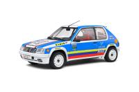 1:18 PEUGEOT 205 RALLYE 1,9L - SCHWAB COLLECTION WHITE 1990 - SOLIDO - S1801716