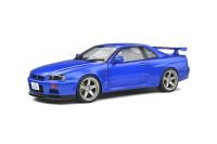 1:18 Nissan Skyline (R34) GT-R Bayside Blue 1999 - SOLIDO - S1804306