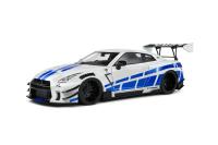 1:18 NISSAN GT-R (R35) W/ LIBERTY WALK BODY KIT 2.0 SILVER 2024 - SOLIDO - S1805816