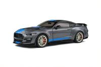 1:18 FORD SHELBY GT500 KR SILVER / BLUE STRIPES SILVER 2022 - SOLIDO - S1805908