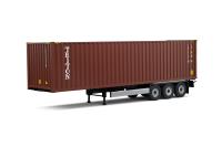 1:24 PRIVES KONTAJNER VOLVO, SCANIA, MERCEDES / Remorque Porte Container Red 2021 - SOLIDO - S2400501