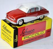 1:90 PICCOLO WARTBURG 311 Coupe Alpenfahrt 1958 LIMITED 777 - SCHUCO  -SC-PICWART